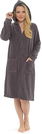 Cotton towelling dressing gown ladies Clearance