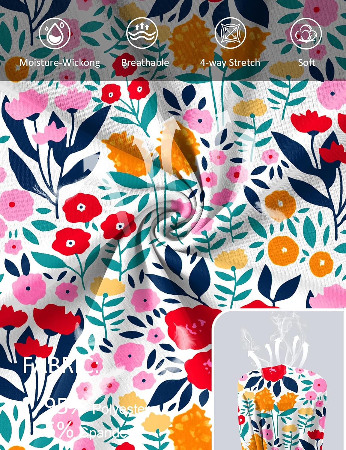 Avoogue Women UPF 50+ UV Shirts Long Sleeve with Thumb Holes Workout Sun Shirt Quick Dry Athletic Hiking Running Tops - Image 6