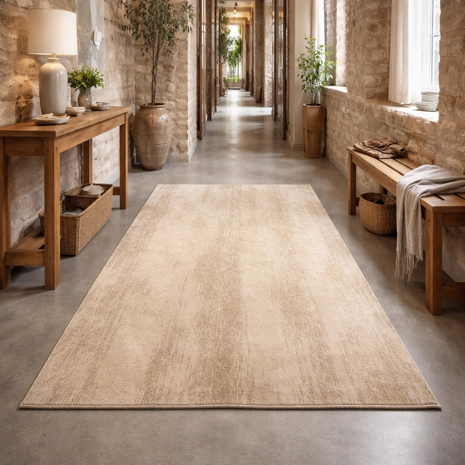 Teppiche Wohndeko für Wohnzimmer Schlafzimmer Aesthetic Room Decor,Abstrakt Beige, Braun, 155 x 200 cm