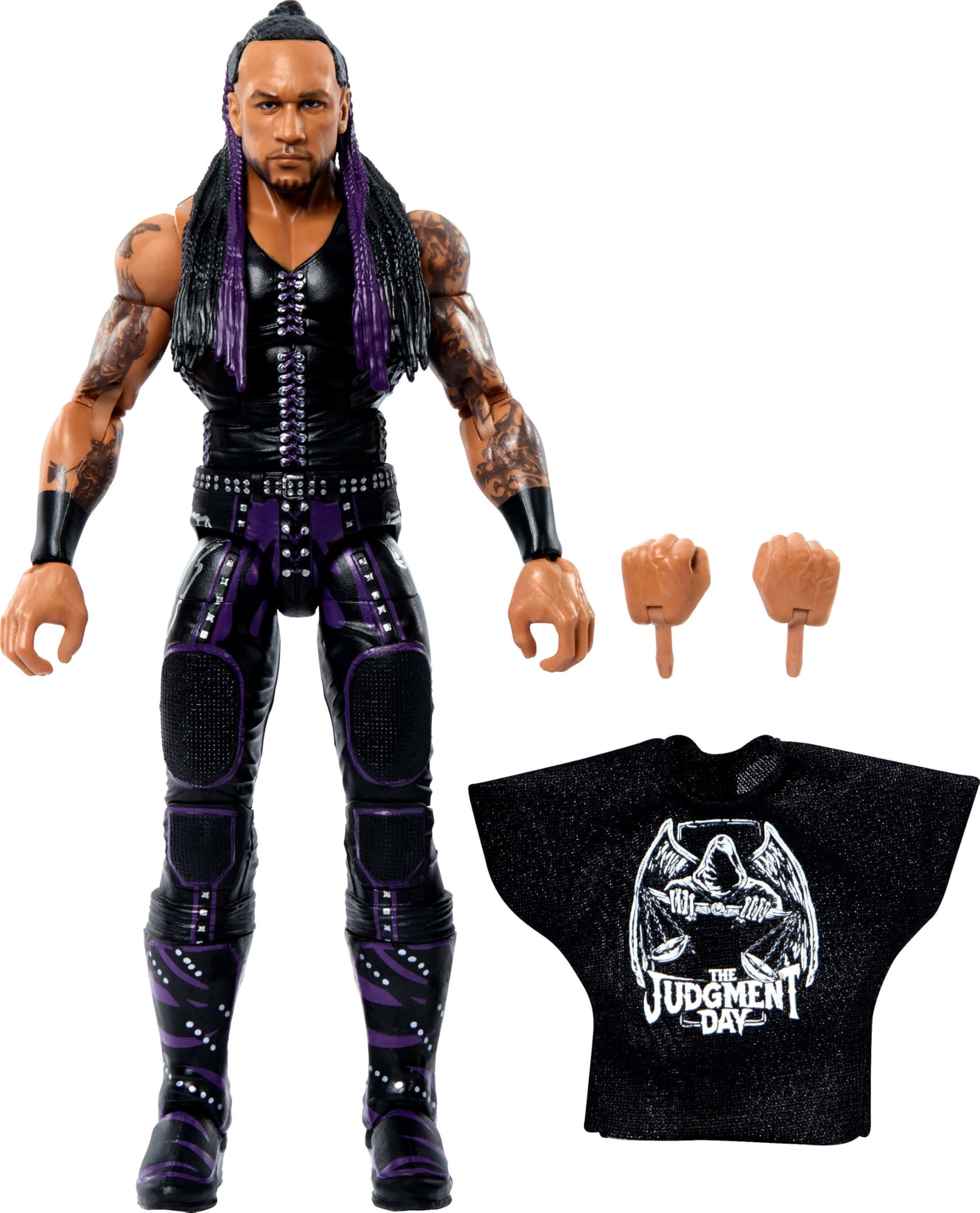 Mattel WWE Elite Collection Top Picks Action Figure & Accessories Set, Damian Priest 6-inch Collectible with Swappable Hands, Ring Gear & 25 Articulation Points