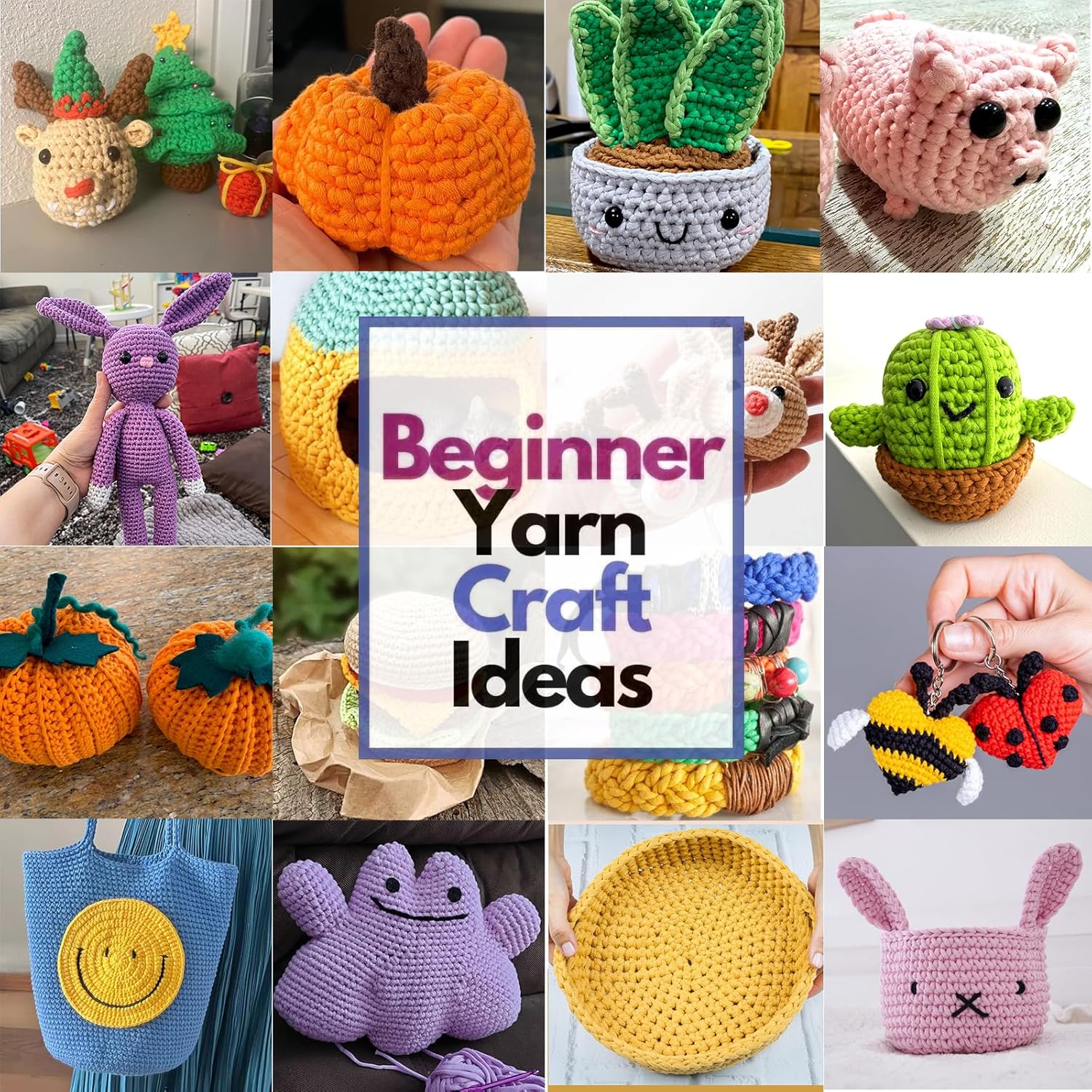 15 Pack Multi Mix Cotton Crochet Yarn - Beginner Friendly with Easy-to-See Stitches - Blue, Green, Pink, Red, Yellow, Orange