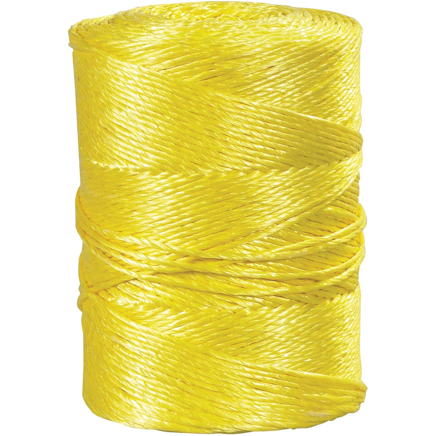 Aviditi 3/16", 650 lb, Yellow Twisted Polypropylene Rope