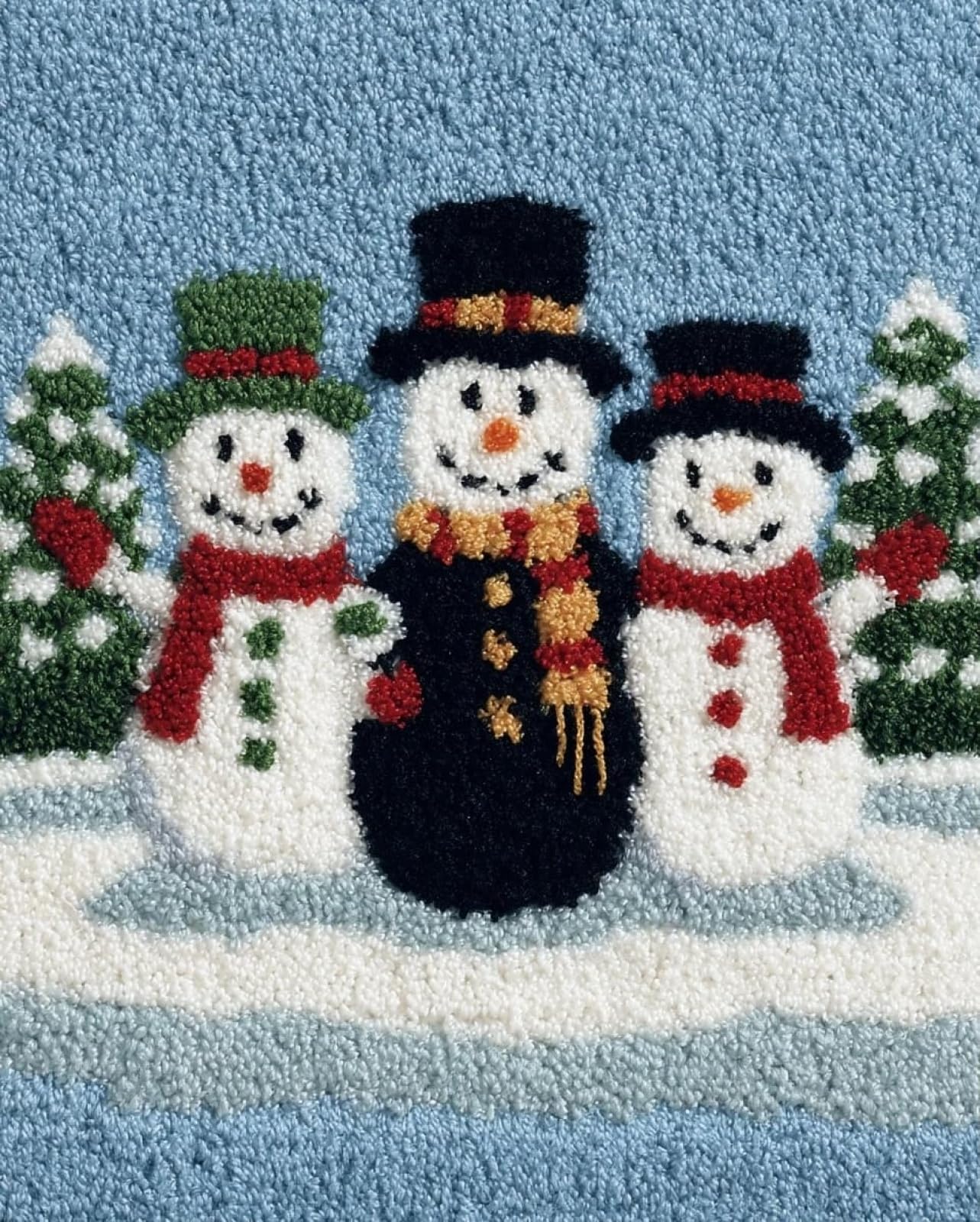 Wallphantom Latch Hook Rug Kits for Adults Beginners,Three Penguins
