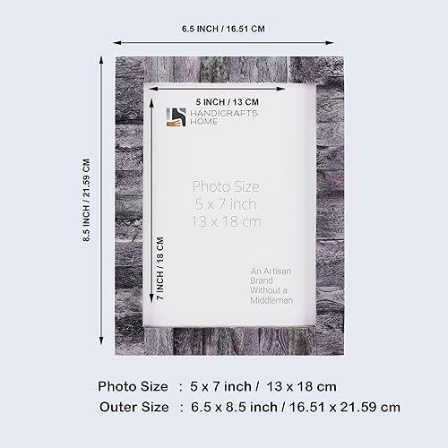 Miniatura 10 de Handicrafts Home Marcos de fotos de 8 x 10 pulgadas, paquete de 2 marcos de fotos hechos a mano, perfectos para pared y mesa, regalo ideal para