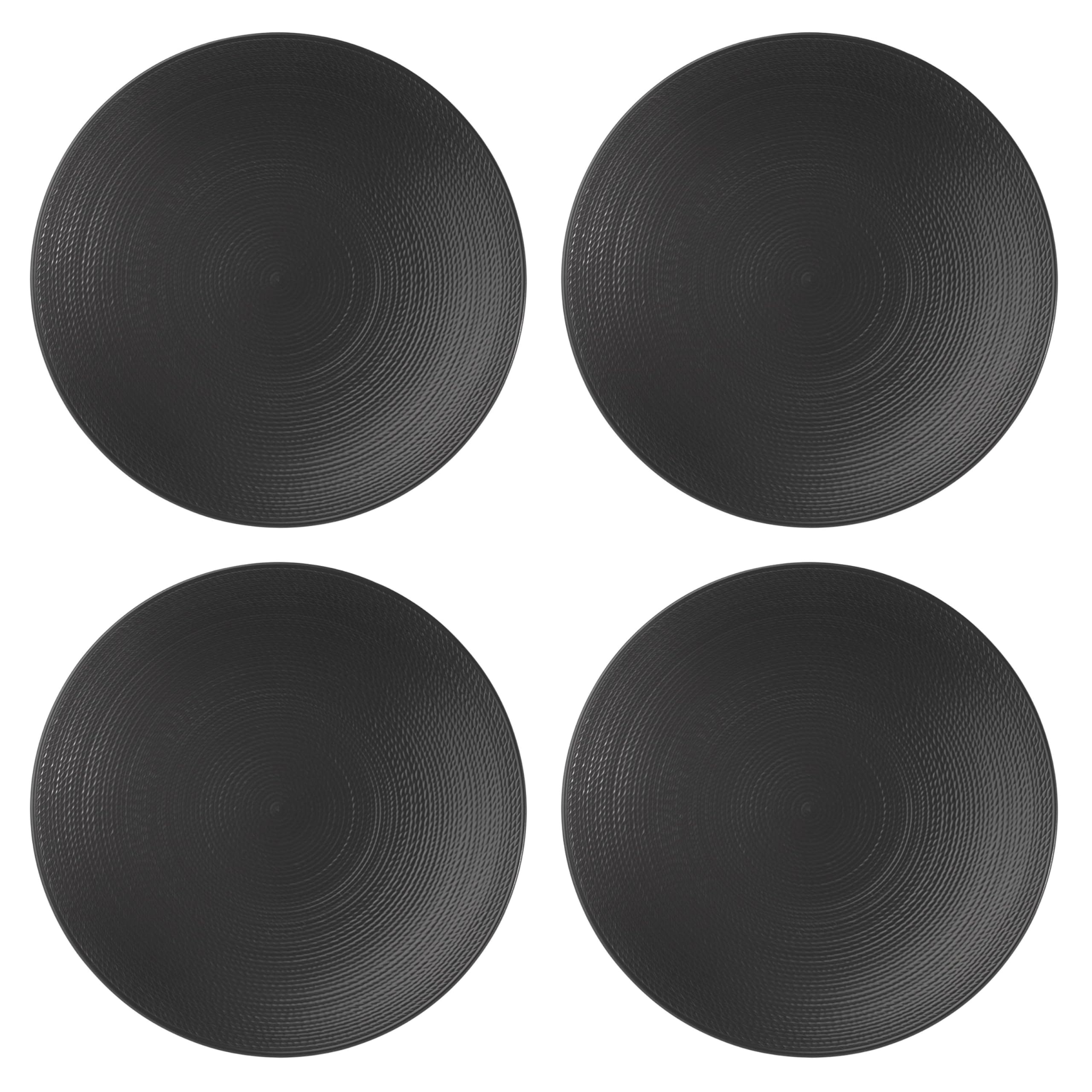 Lenox895246 Lx Collective Black Dinner Plates, Set of 4
