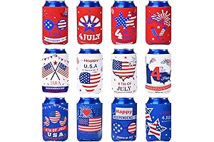 12 Pack 4th of July Koozies