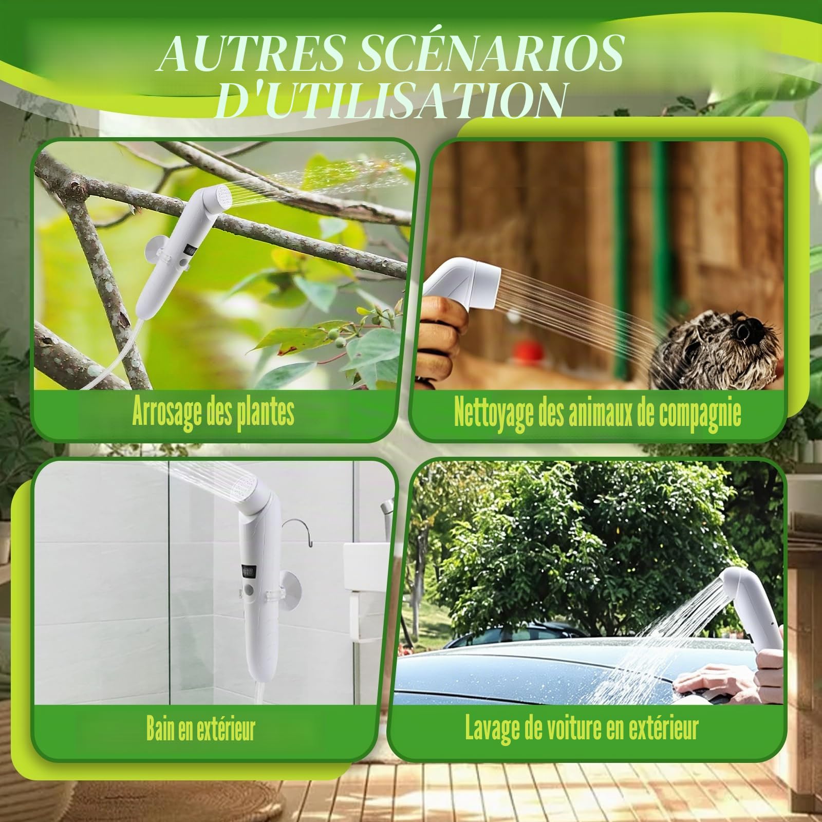 Bidet Portable Electrique 3L, Douchette à Main pour Toilettes, Douchette de Voyage Rechargeable pour Extérieur Camping Vaporisateur à Main pour Hygiène Personnelle Femme Homme Soin du Corps