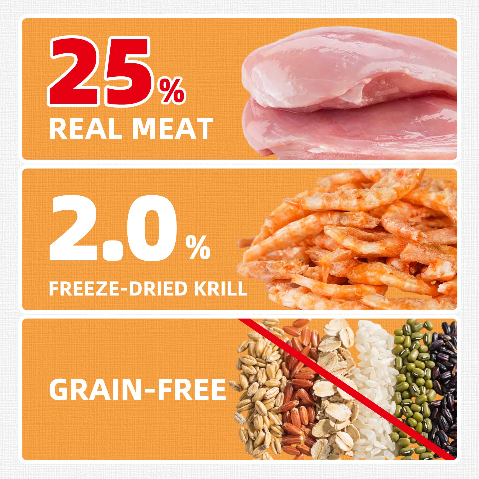 Just Try 13.4 OZ Cat Treats for Indoor Cats Hairball Control Natural Salmon Healthy Cat Grass Treats Kitten Snacks Training Biscuits Catnip for Cats Dental Care: Krill Mixer 1 Pound (Pack of 1)