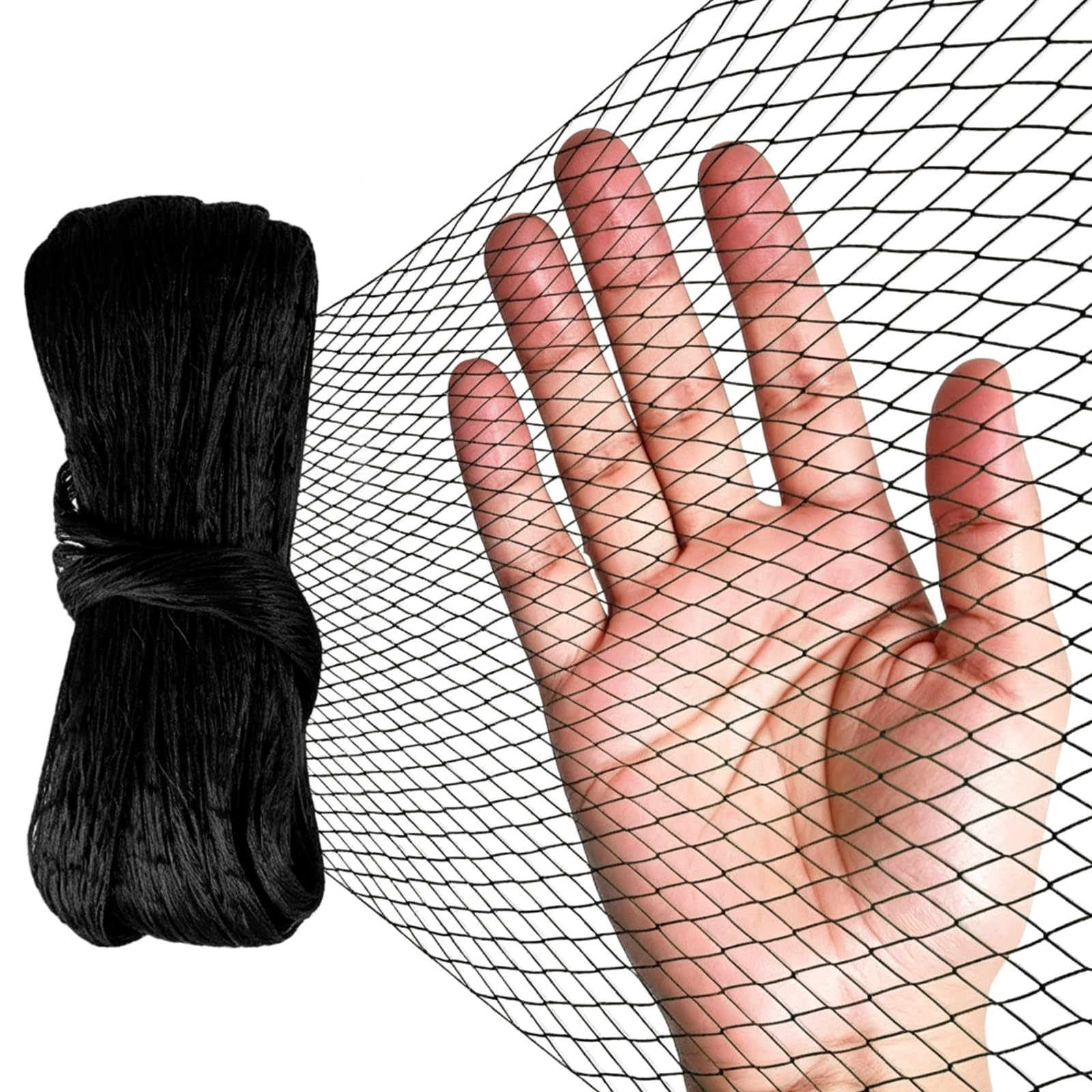 Garden Netting Mesh,Pond Netting for Leaves,Bird Netting,Trellis Netting for Plants,Versatile Veg Patch Fine Mesh,for Fruit,Seeds,Pond Cover,Plant Fence(5mx5m)