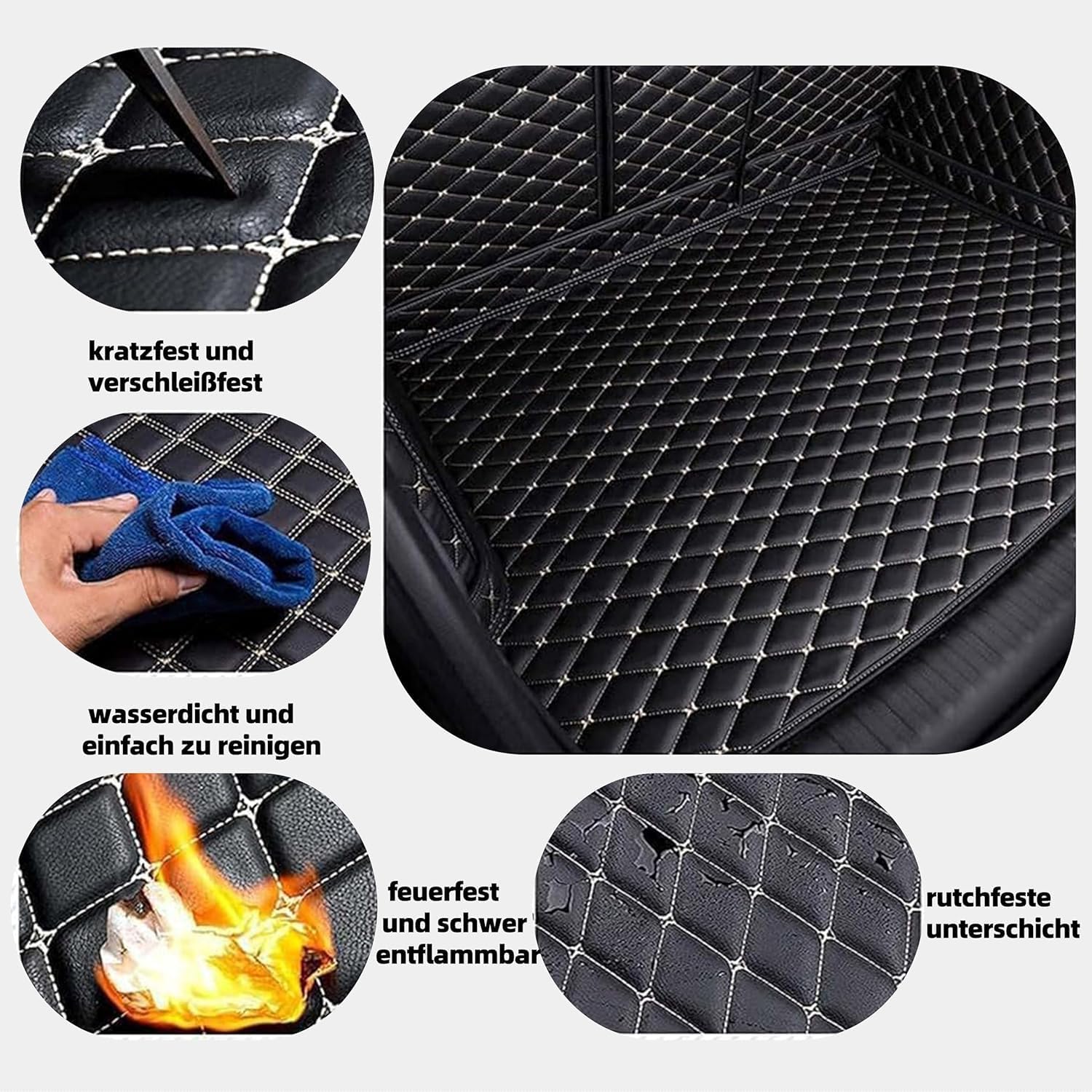 Coche Alfombrillas Maletero,para Mini Clubman 2021-2024 Alfombrilla Maletero Antideslizante Impermeable Accesorios Coche Interior