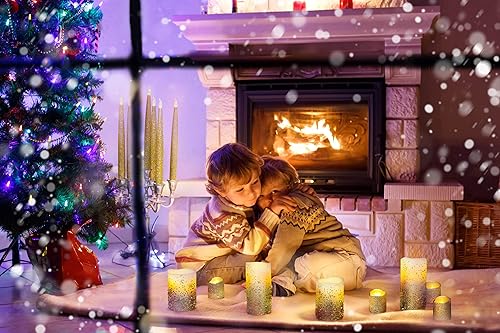 Miniatura 2 de FURORA LIGHTING - Juego de 8 velas sin llama con control remoto con velas cónicas, juego de 6 (14 velas a batería), velas de pilar, velas votivas y