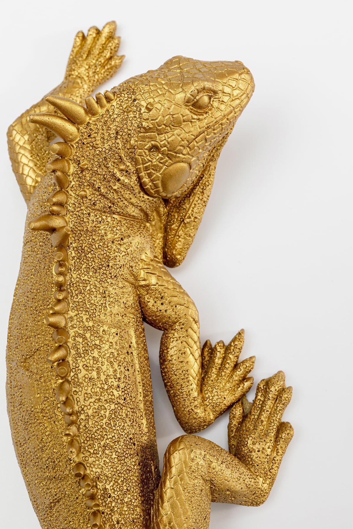 Kare Design decorazione da parete Lizard, oro, lucertola, decorazione casa, stile tropicale, natura, animali, 31x11cm (A/L)