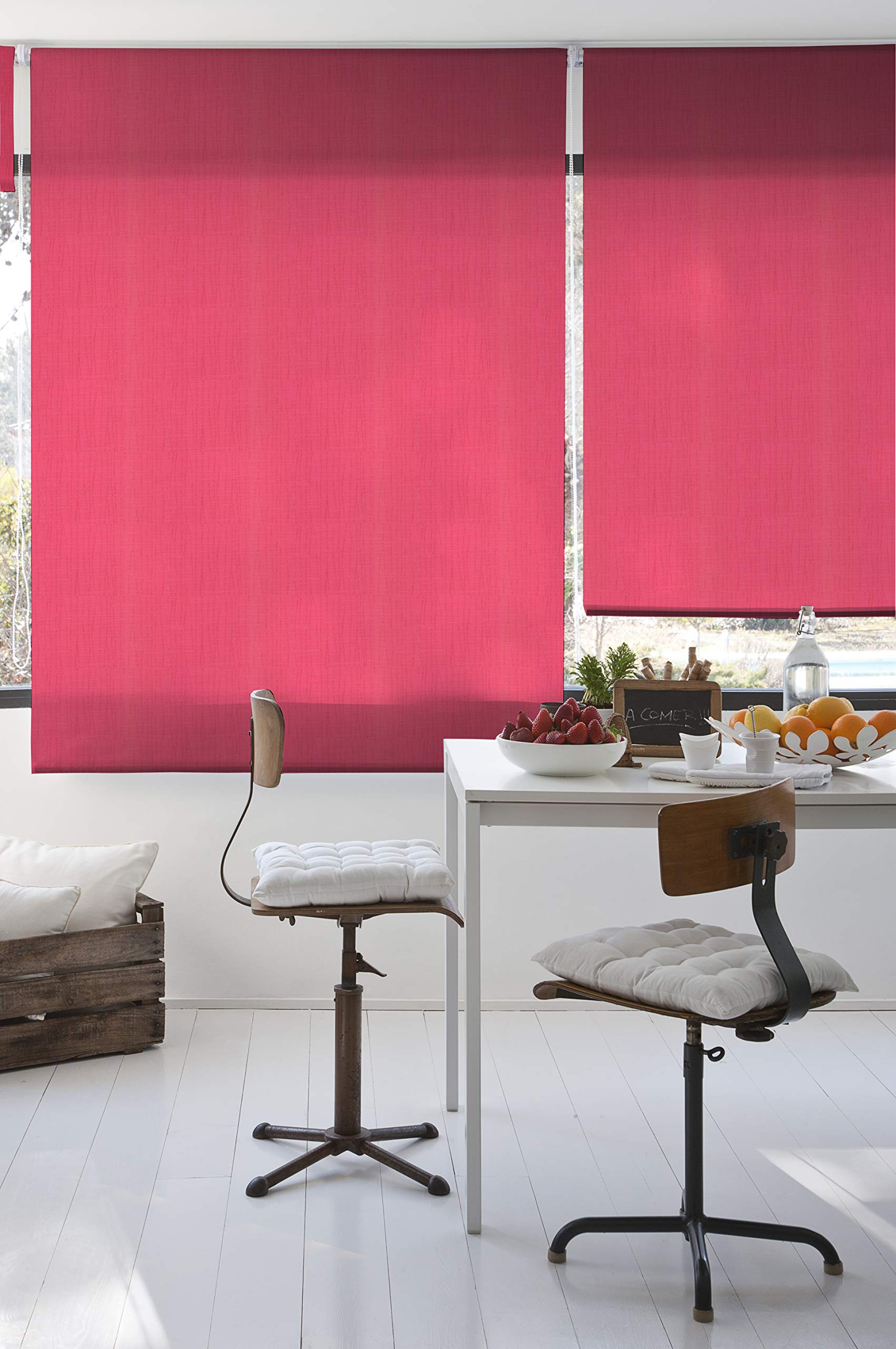 Estoralis - Aitana - Store Enrouleur Tamisant, 150 x 175 cm, Couleur Rose