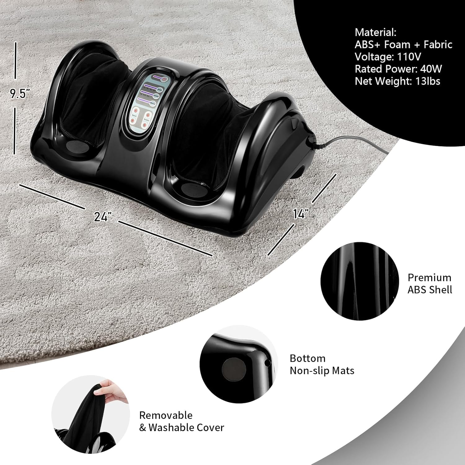 Storia electric massage foot and calf massage machine with vibration for pain relief Storia electric massage foot and calf massage machine with vibration for pain relief