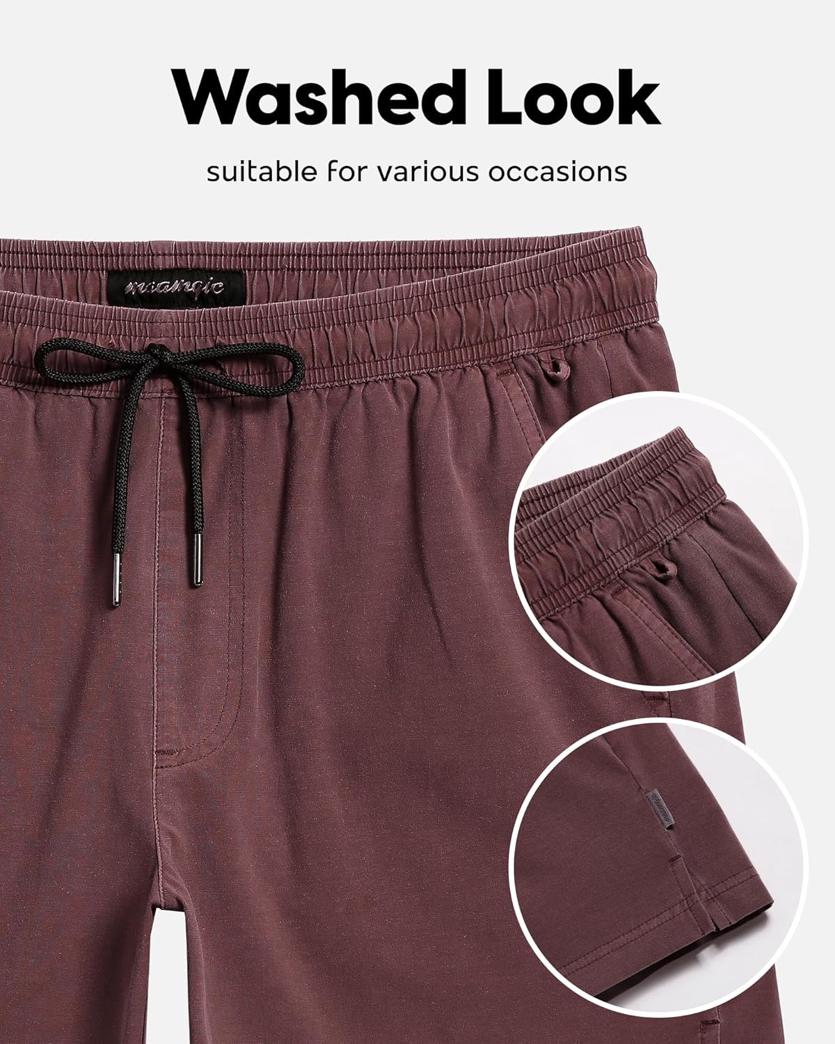 maamgic Men's Swim Trunks with Compression Liner 5.5 inch Beach Shorts Quick Dry Bathing Suits with Zipper Pocket - Image 2