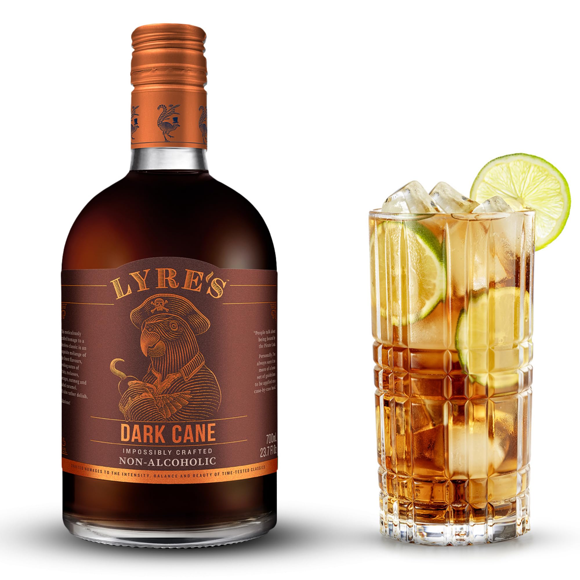 Lyre's Dark Cane - Non-Alcoholic Spirit - Dark Rum Style | Gold Medal Winner | 700mL
