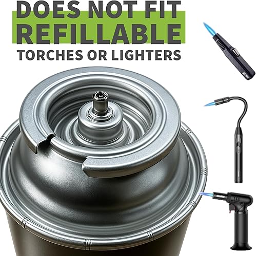Miniatura 6 de COOKKING Paquete de 4 cilindros de combustible de butano de 8 onzas con sistema de seguridad dual para estufa de gas portátil, estufas de