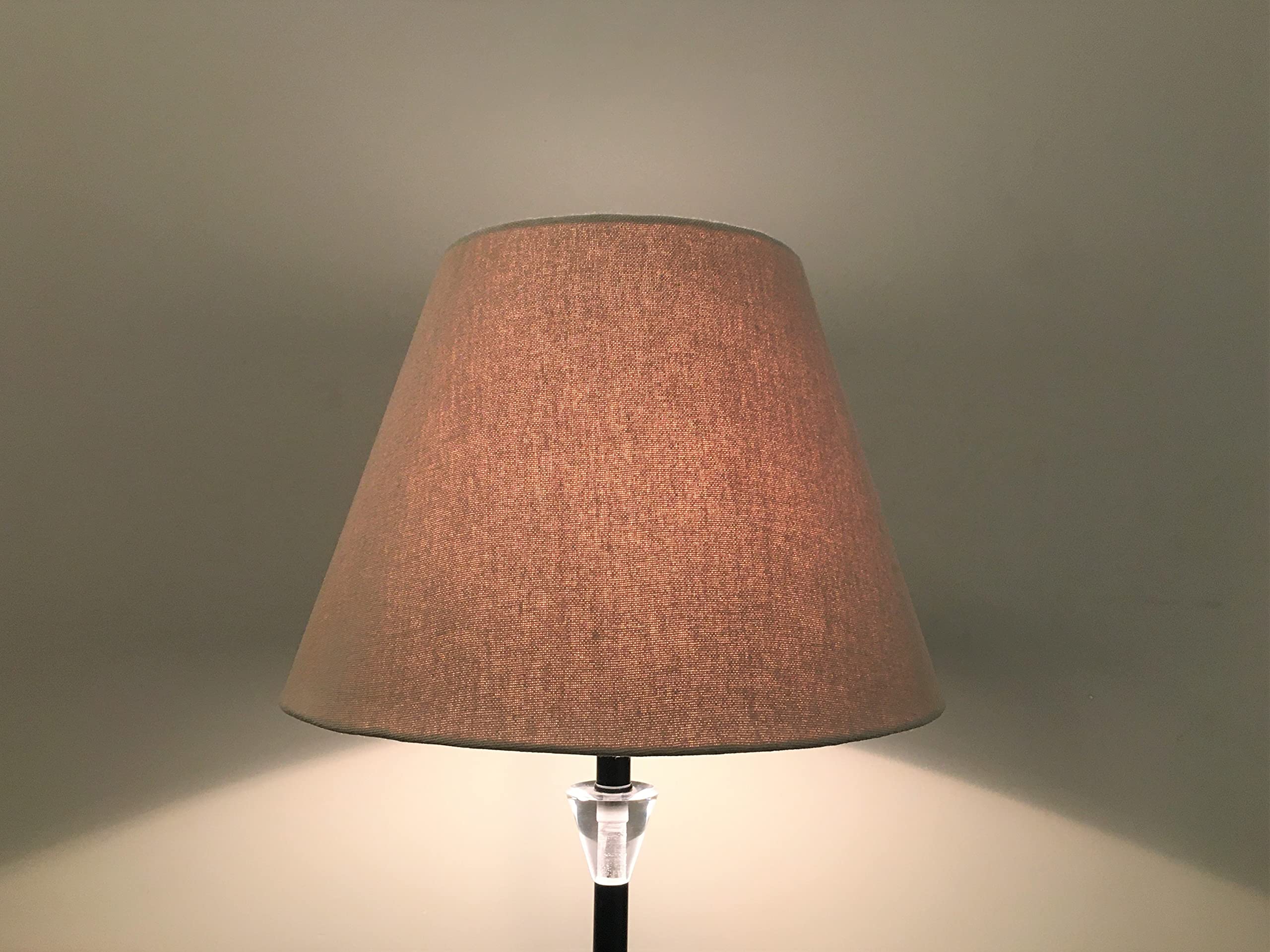 PineCraft International Conical Cotton Lamp Shade for Table Lamps, Floor Lamps, Lampshade for Home Decor, Bedroom, Living Room (Brown, 16 Inch)-image-49