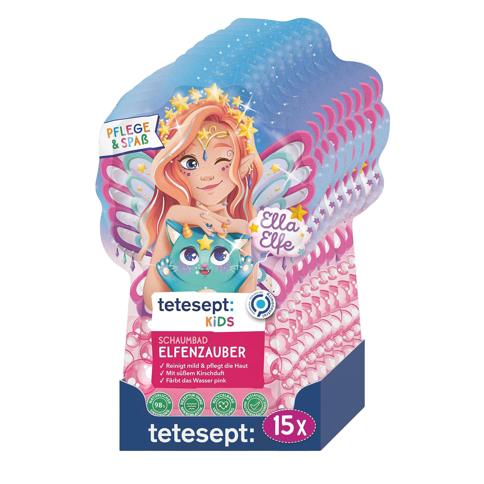 Tetesept Kids Płyn do Kąpieli, Pomarańczowy, 15 x 40 ml