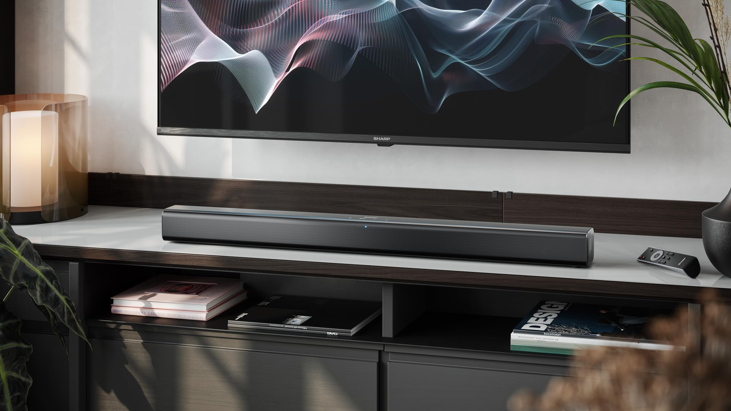 Sharp HT-SB145 Soundbar 150W Bluetooth 5.3 HDMI ARC Roku TV Ready Nera