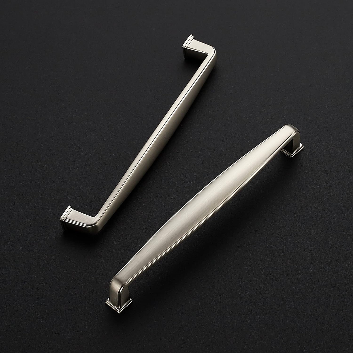 Ravinte 15 Pack Solid 6-1/4 Inch Kitchen Cabinet Handles Brushed Nickel Cabinet Pulls Satin Nickel Drawer Pulls Kitchen Cabinet Hardware Kitchen Handles for Cabinets Cupboard Handles Drawer Handles
