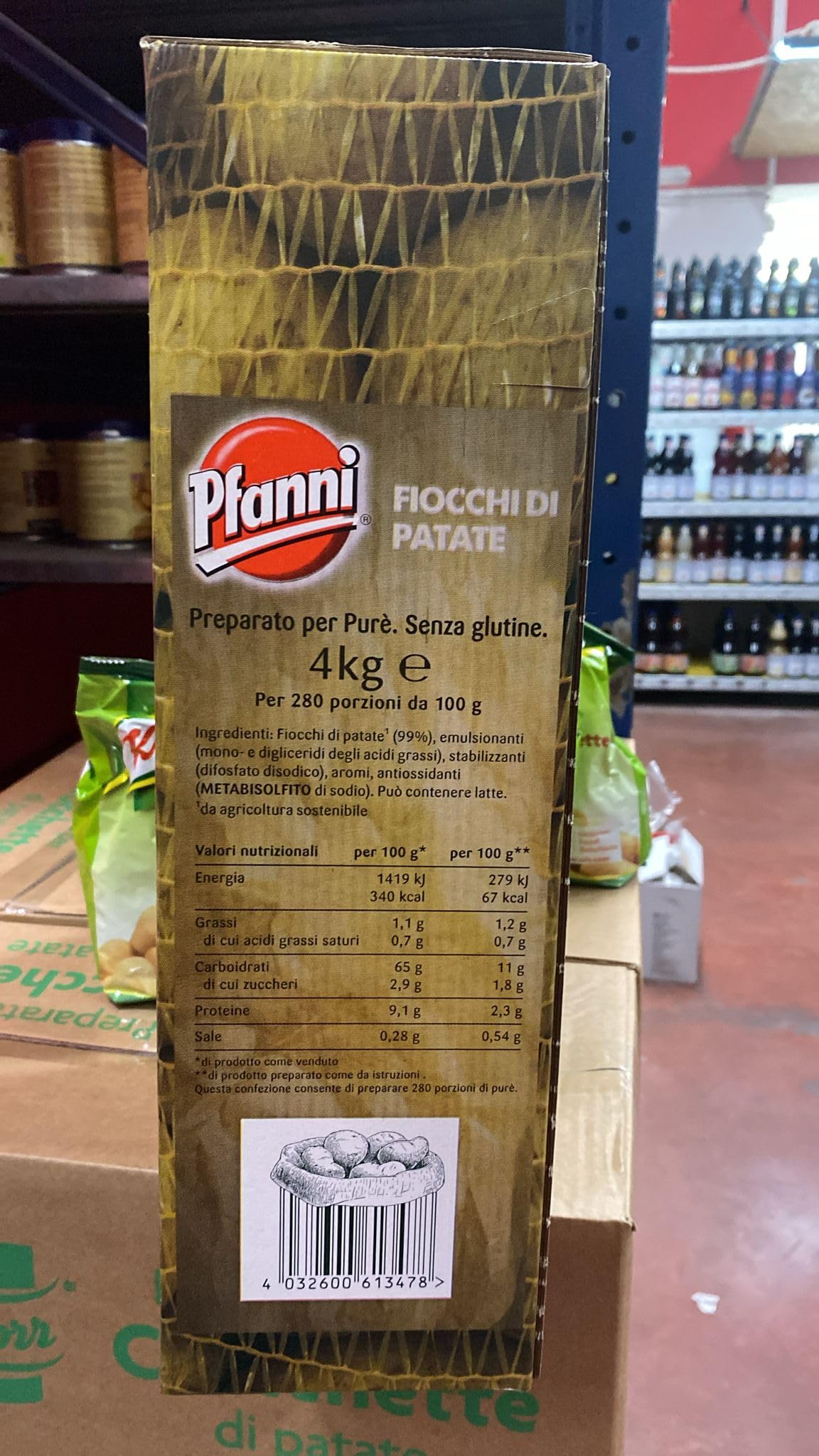 Pfanni Preparato per pure' di patate in fiocchi confezione da 4 kg (1000042928)
