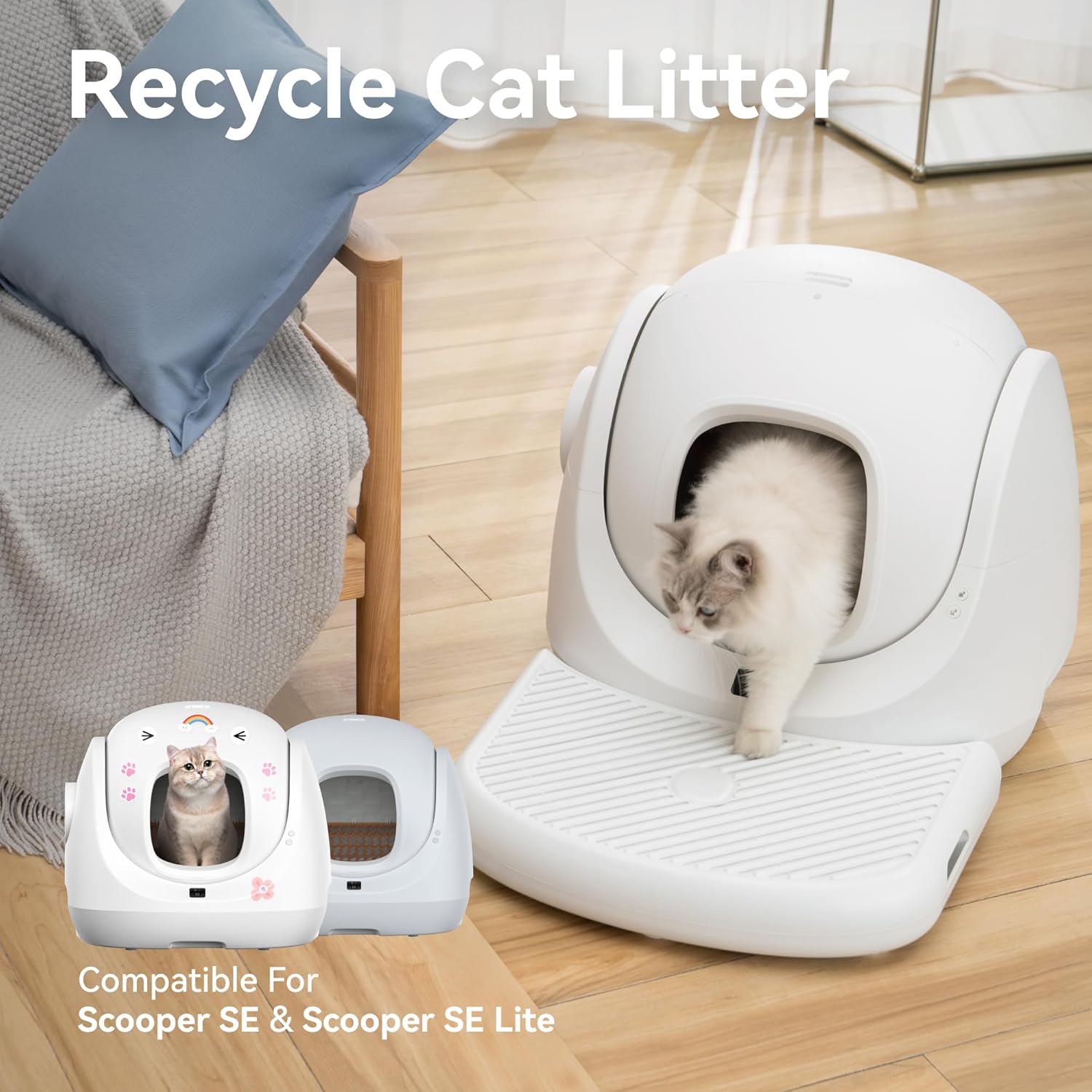 CATLINK Ramp for Scooper-SE Lite, Not Suitable for Scooper Young & Prox & Ultra, Gray