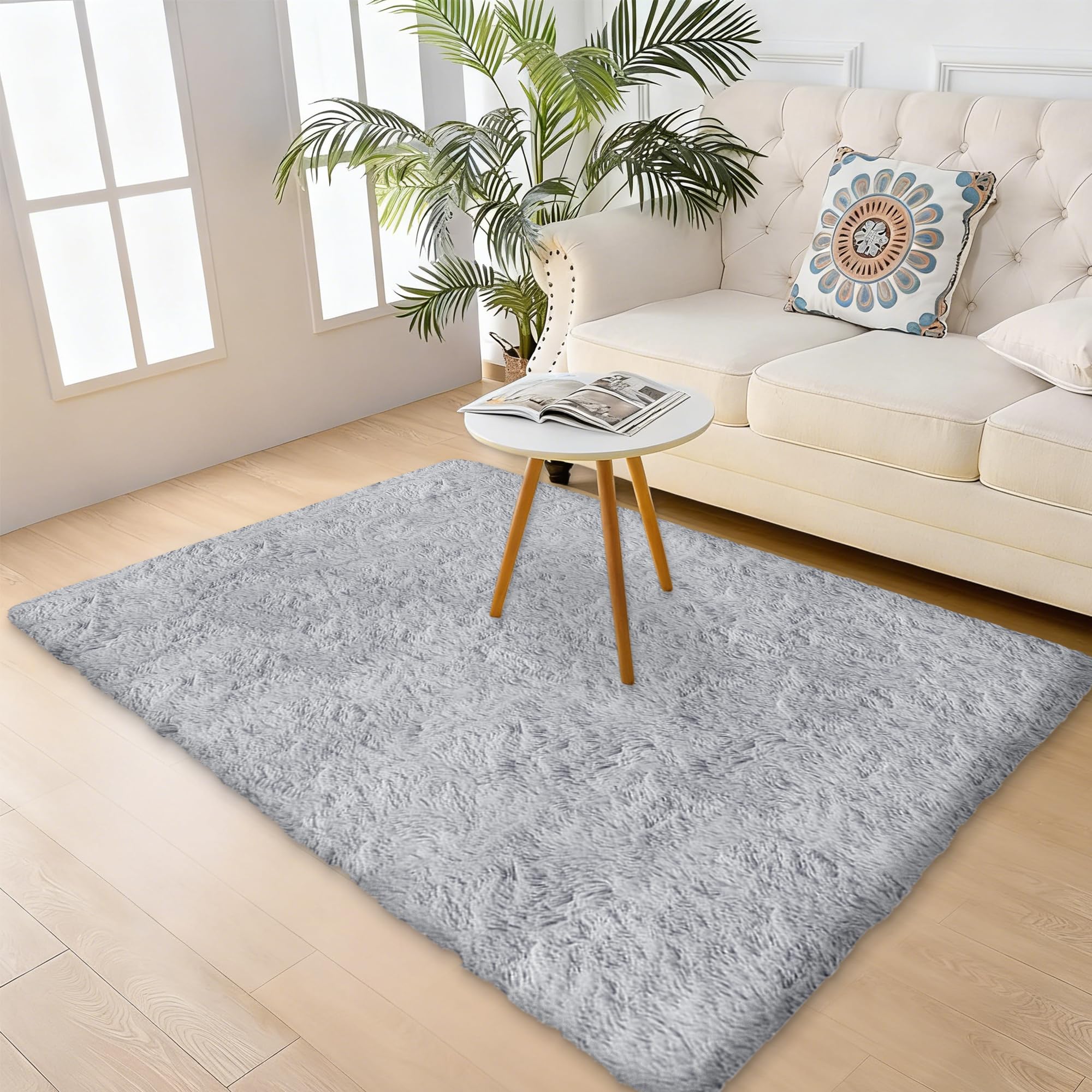 Amazon | ラグ 洗える 140 x 150 cm 洗える防音耐熱静電気防止冬用極厚