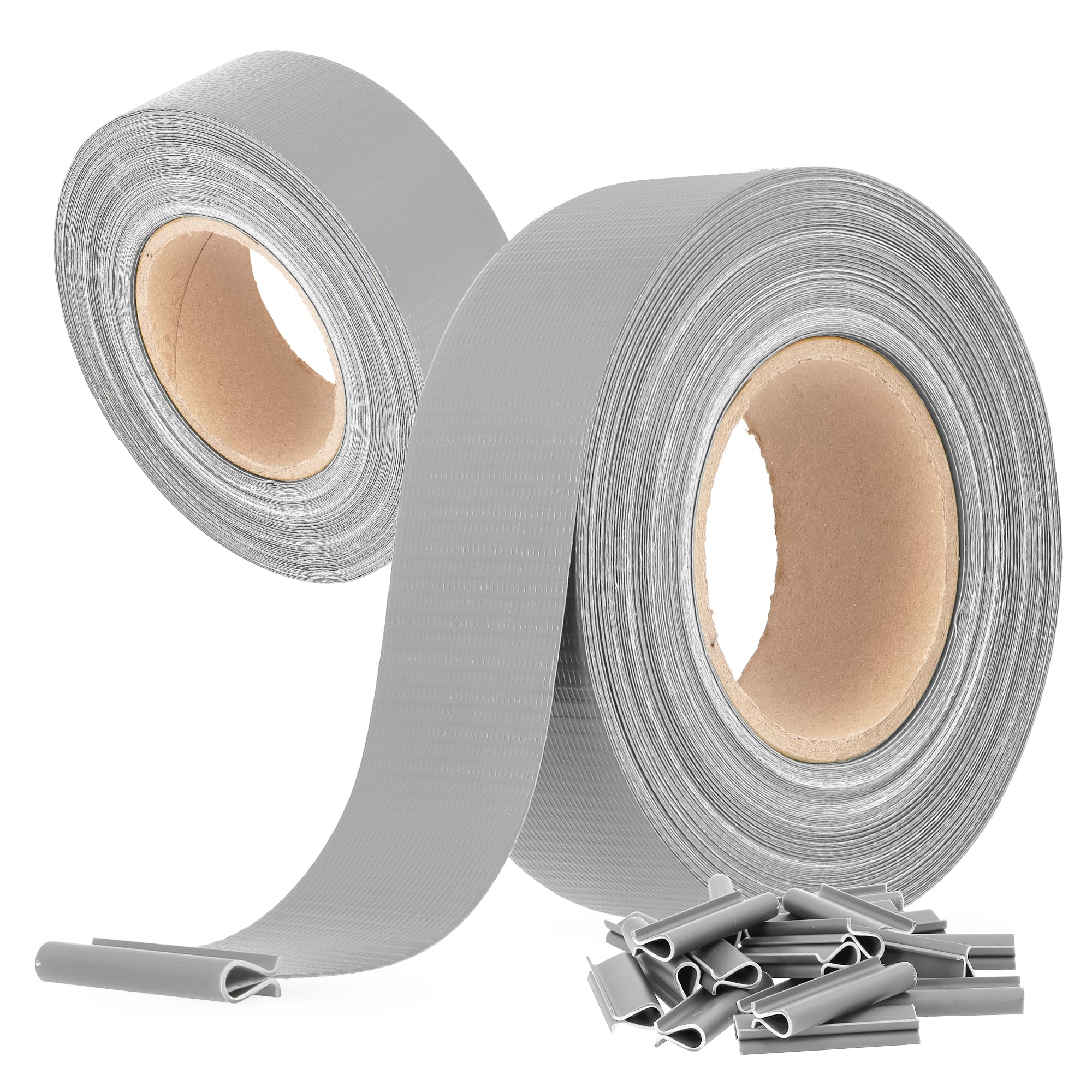 Valla Tiras Protectora Privacidad Pantalla Proteción 4,75 cm x 105 m Opaca Anti-UV Resistente Viento Sol Balcones Jardines Tiras de Sujeción 60 Clips Fijación