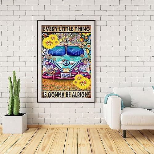 Miniatura 6 de ICECHEN Kits de pintura de diamantes de paisaje para adultos, pintura de puntos de diamante de perforación completa de hongos coloridos para