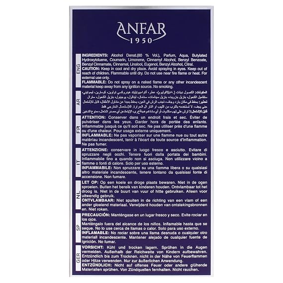 Anfar Summer in Dubai For Men 3.4 oz Extrait De Parfum Spray