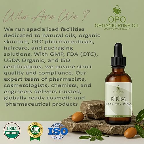 Miniatura 7 de Aceite de jojoba 100% puro, prensado en frío, sin refinar, aceite portador hidratante e hidratante virgen para piel, cabello, cara, cuidado facial,