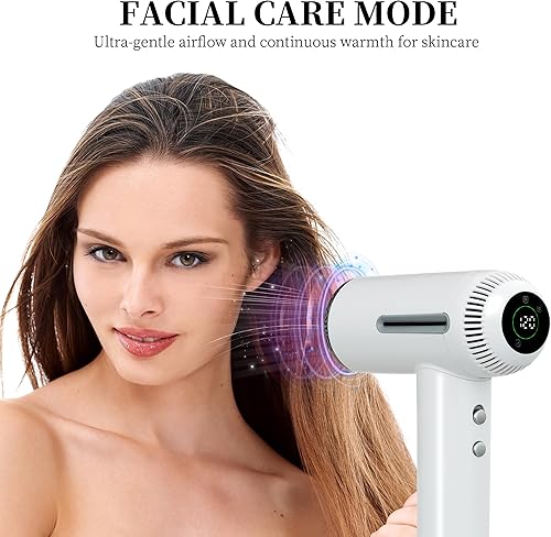 Miniatura 6 de Secador de pelo, 7 temperaturas y 31 modos. Control inteligente de temperatura, pantalla LCD, modo de autolimpieza, modo de cuidado facial. Secador