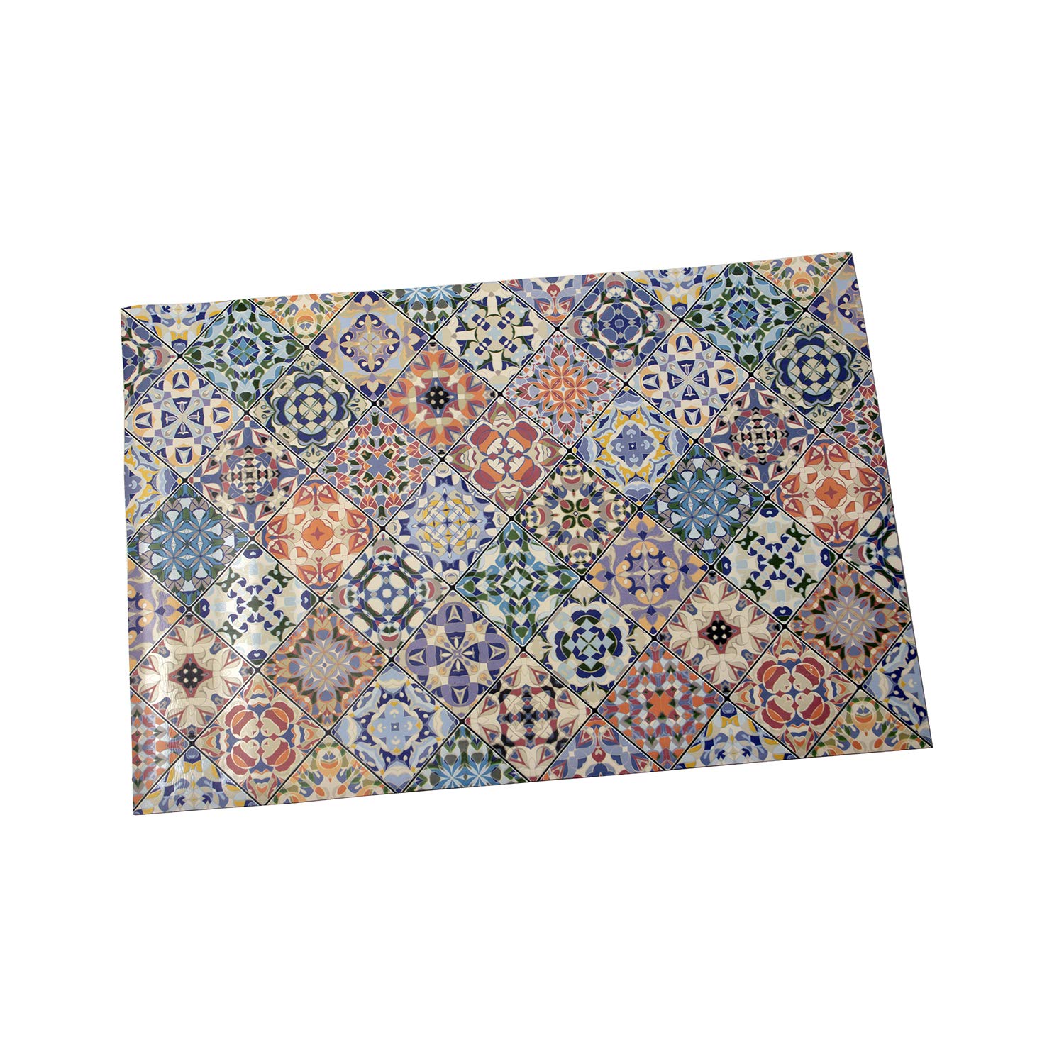 DRW Tapis en Vinyle avec mosaïque 60 x 90 cm