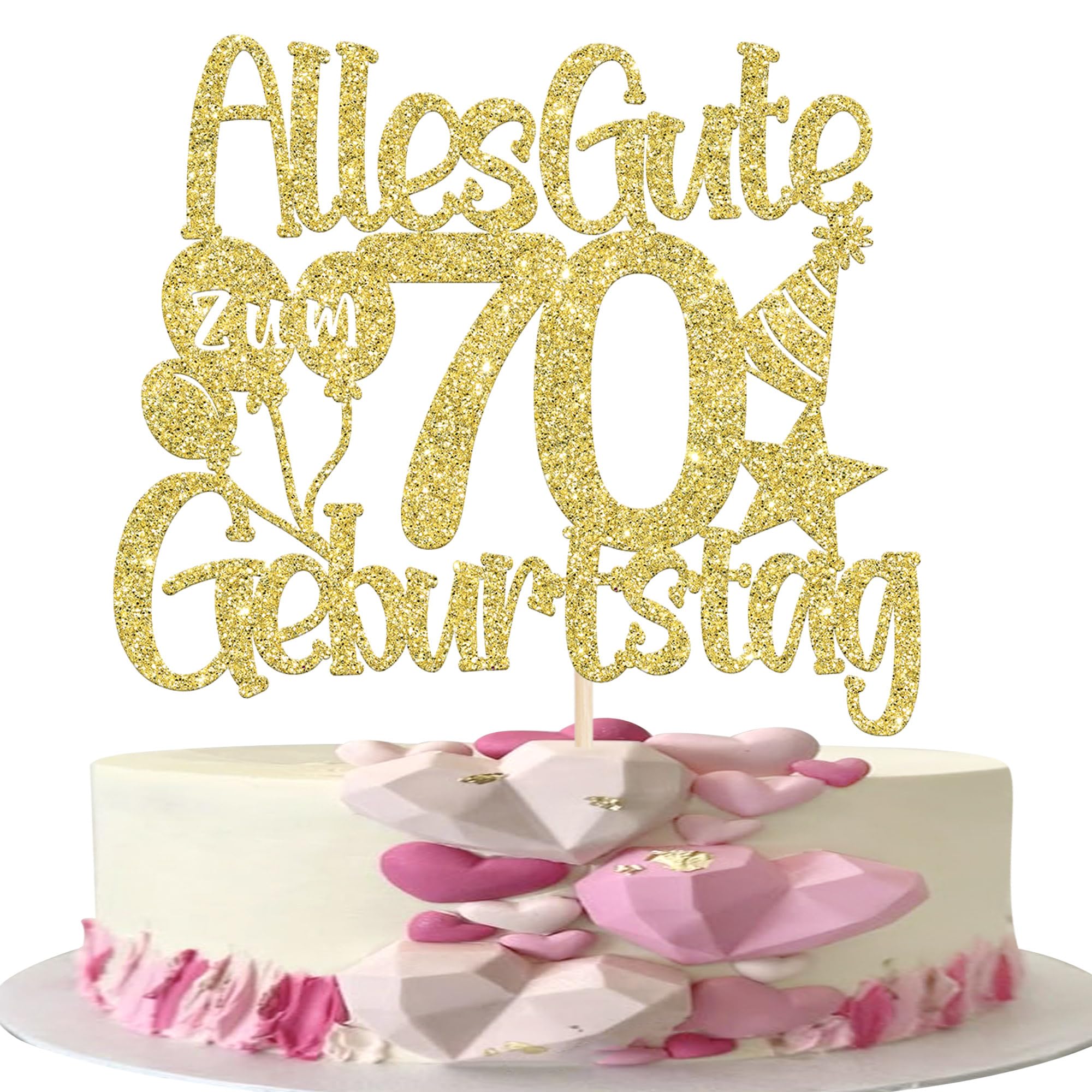 1 Stück Alles Gute zum 60 Geburtstag Tortendeko 60th Luftbal