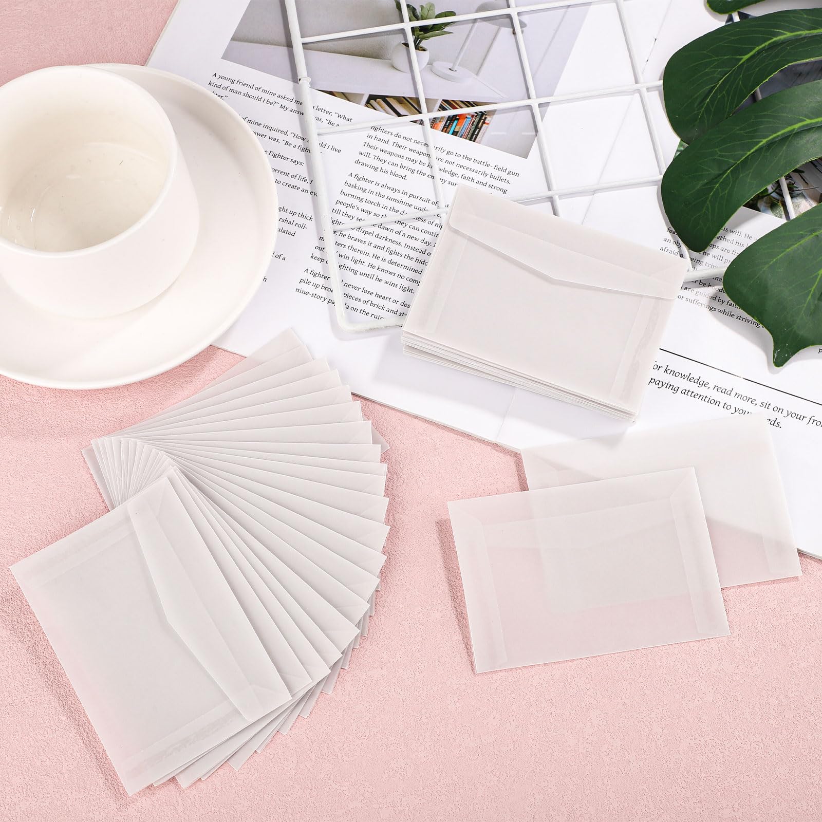 50pcs Glassine Envelopes, 3.94x2.76in Lottery Ticket Envelopes for Stamps Storing Photos, Lottery Tickets, Badges - Image 4