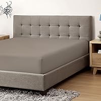 Vista 13 de CirclesHome Sábana bajera ajustable de satén de poliéster y algodón de tamaño RV (48 x 75), ultra suave y cómoda, protege el colchón de la suciedad