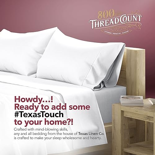 Miniatura 7 de Comfy Sheets - Juego de sábanas con tejido de satén, bolsillo profundo y 100% algodón egipcio de 800 hilos