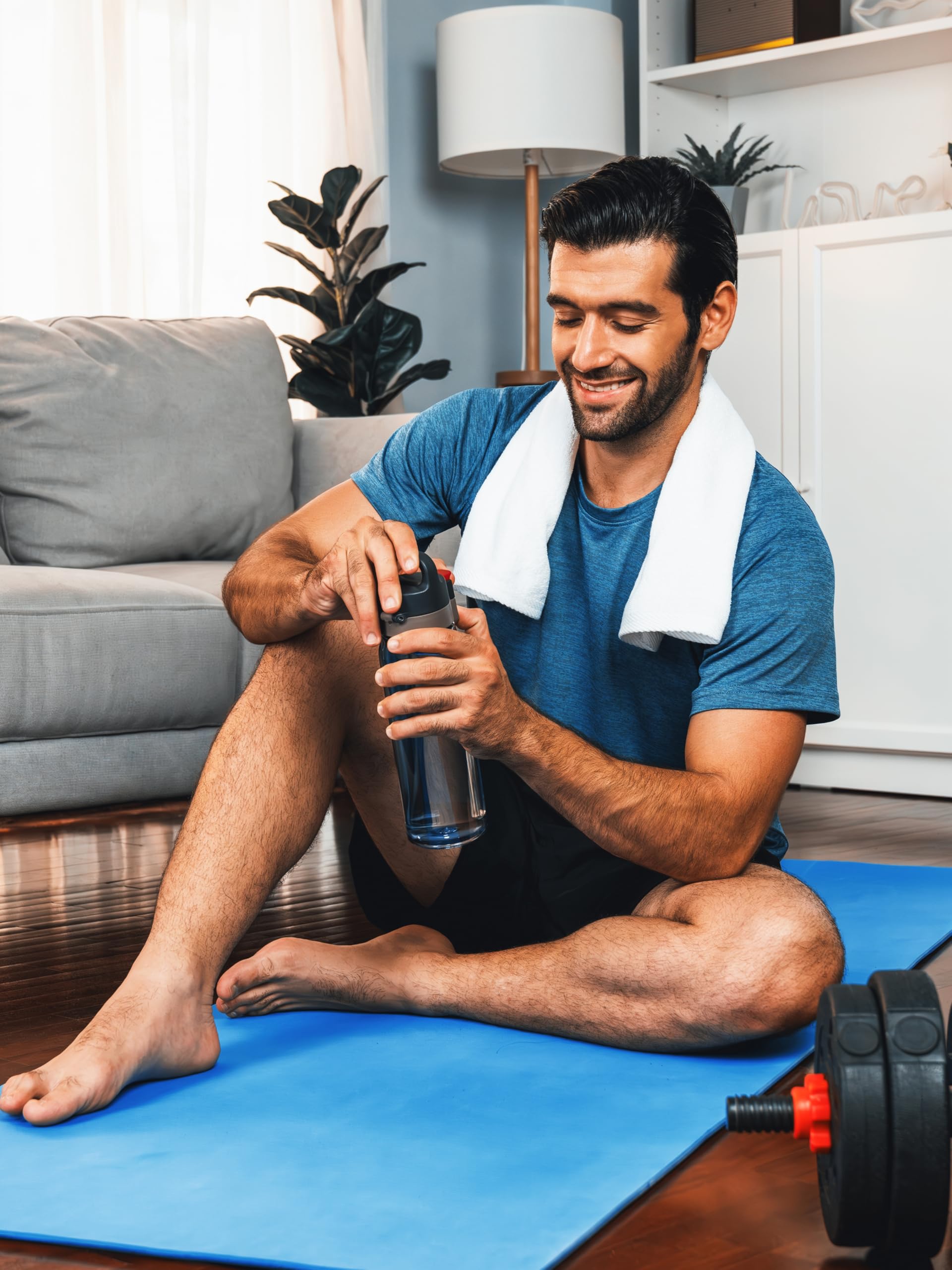 Paquete de 3 camisetas de secado rápido que absorben la humedad para hombre, ligeras y transpirables, camisetas deportivas para gimnasio, correr, manga corta