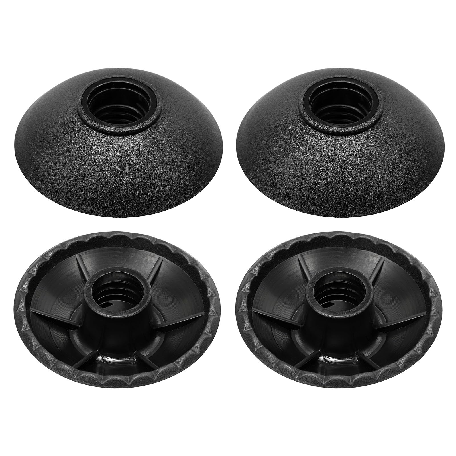 M METERXITY4 Pack Trekking Pole Replacement Accessories - Trekking Pole Baskets, Wear-resistant, Apply to Mud Ski Outdoor Climbing Sports (0.51 Inch ID, Black)