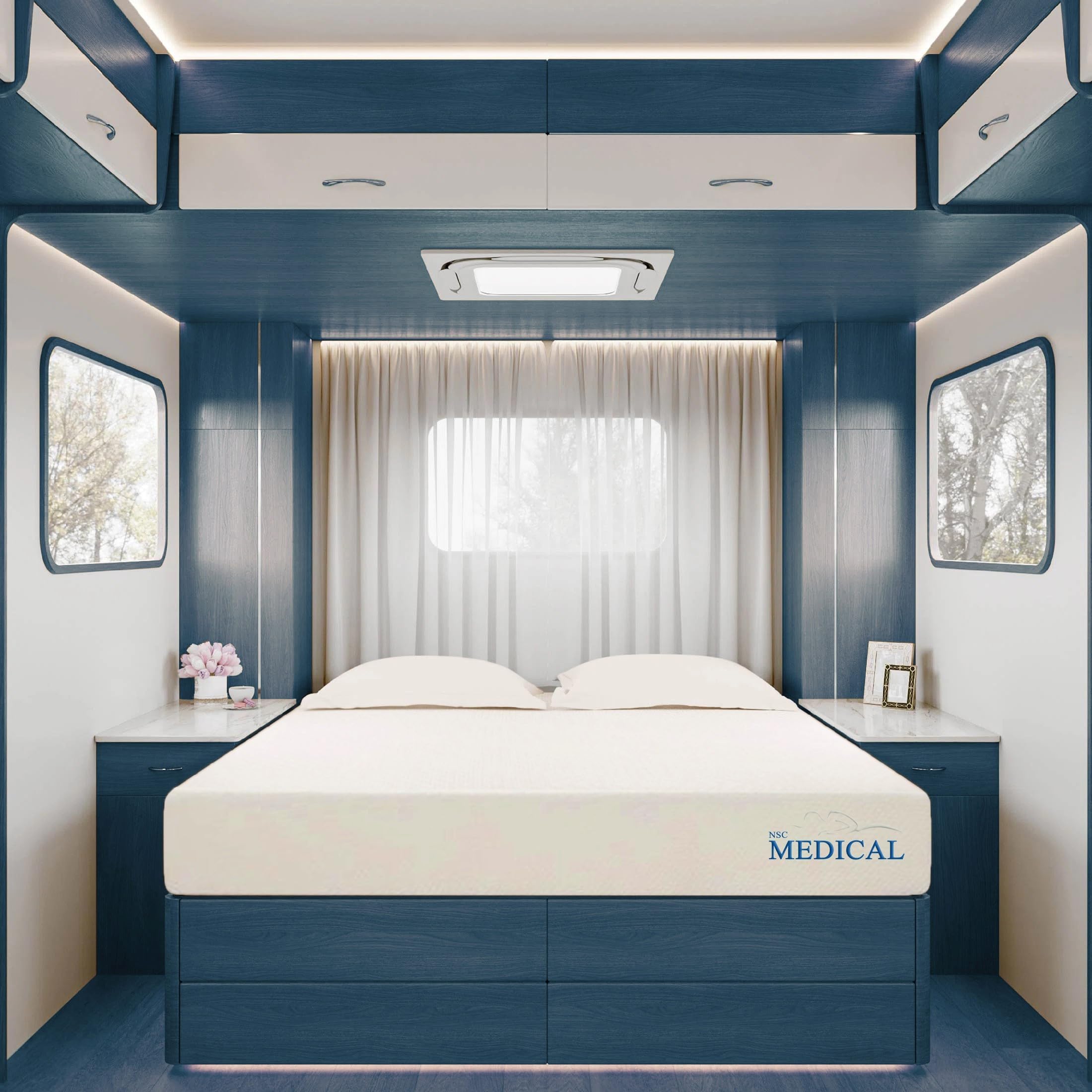 NSC Medical 8 in.Queen Memory Foam RV Mattress Amazon.ca Home