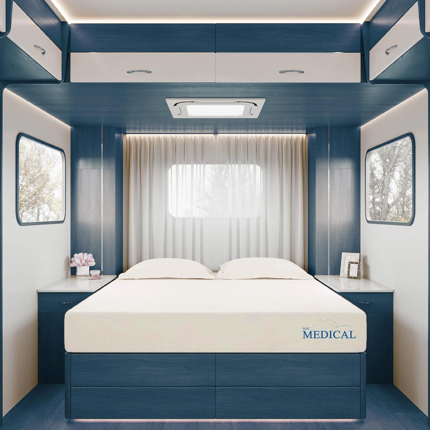 NSC Medical 8 in.Queen Memory Foam RV Mattress Amazon.ca Home