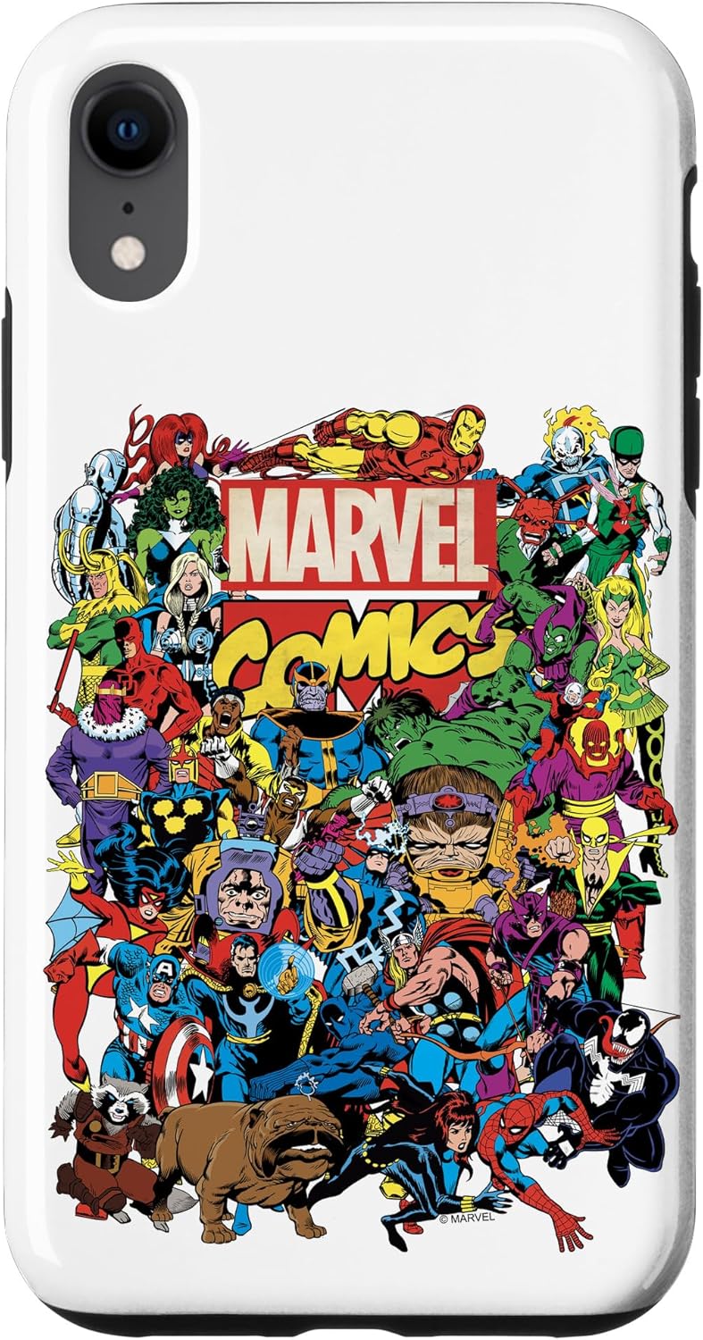 iPhone XR Marvel Comics Group Shot Case