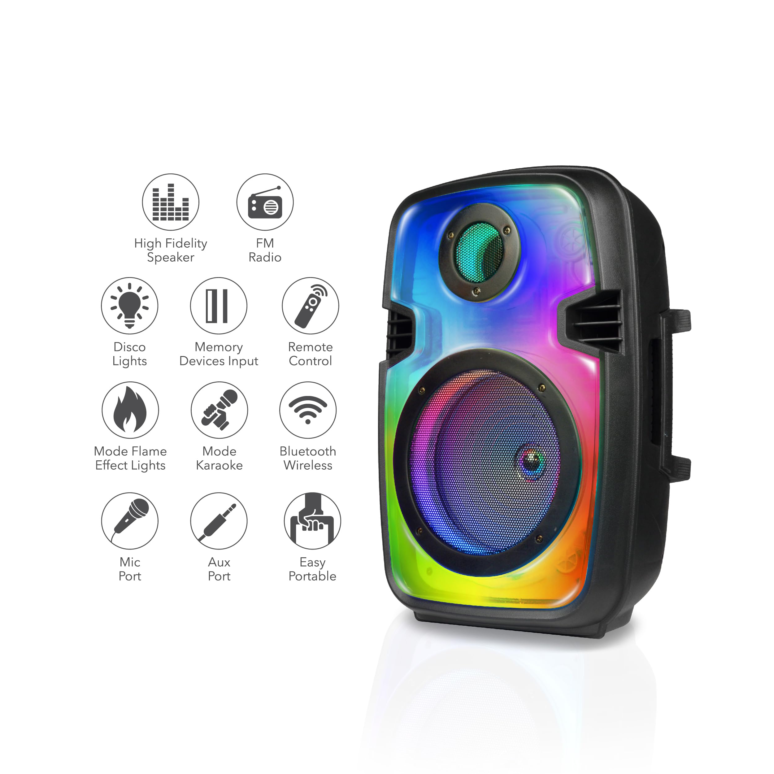 Amazon.com: RCA FLEX-88 8” Portable Bluetooth Speaker with Wired