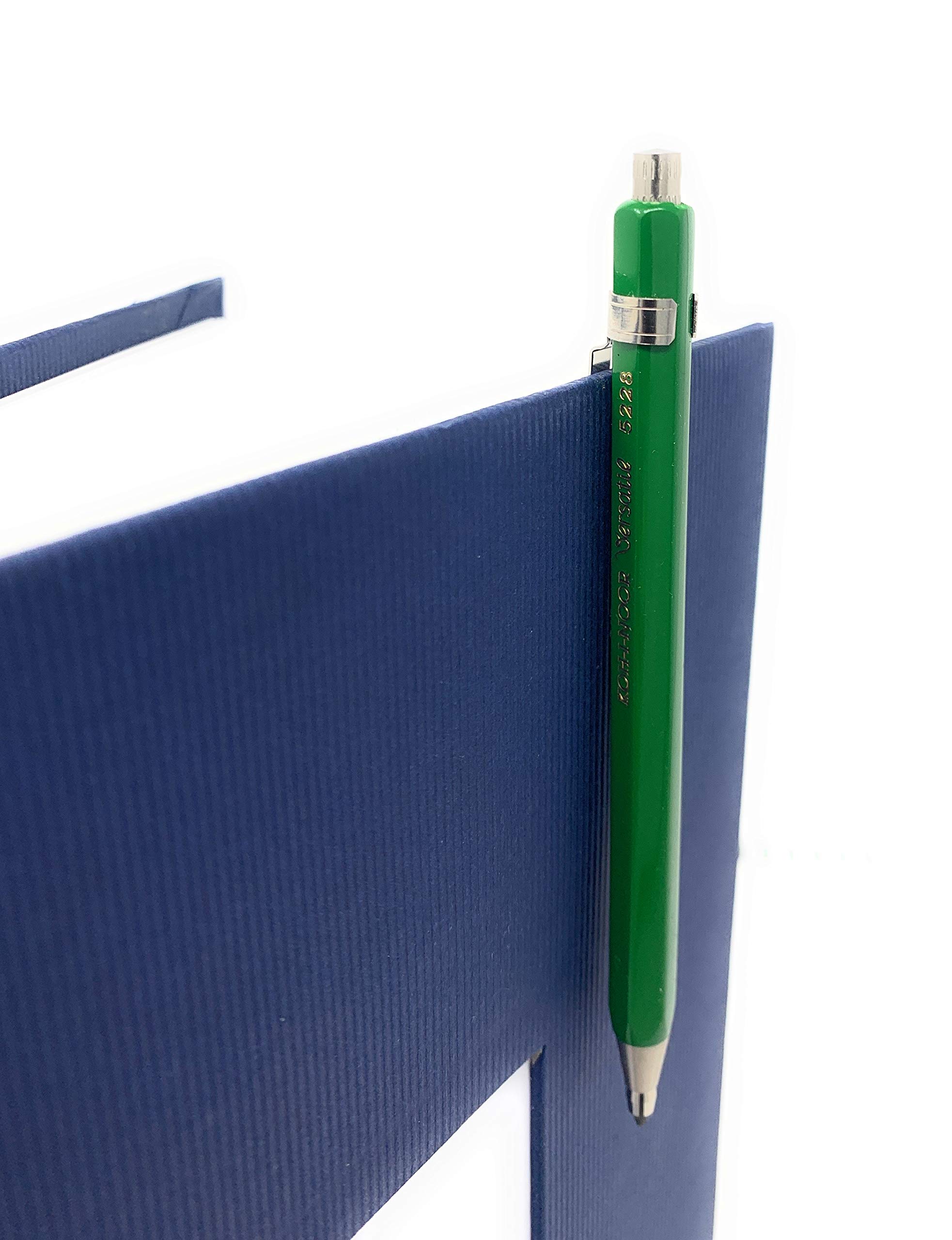 KOH-I-NOOR Portaminas Metálico 2 Mm (Pack 2 Unidades) - Incluye Sacapuntas Integrado, Ideal Para Dibujo Técnico Y Cuadernos