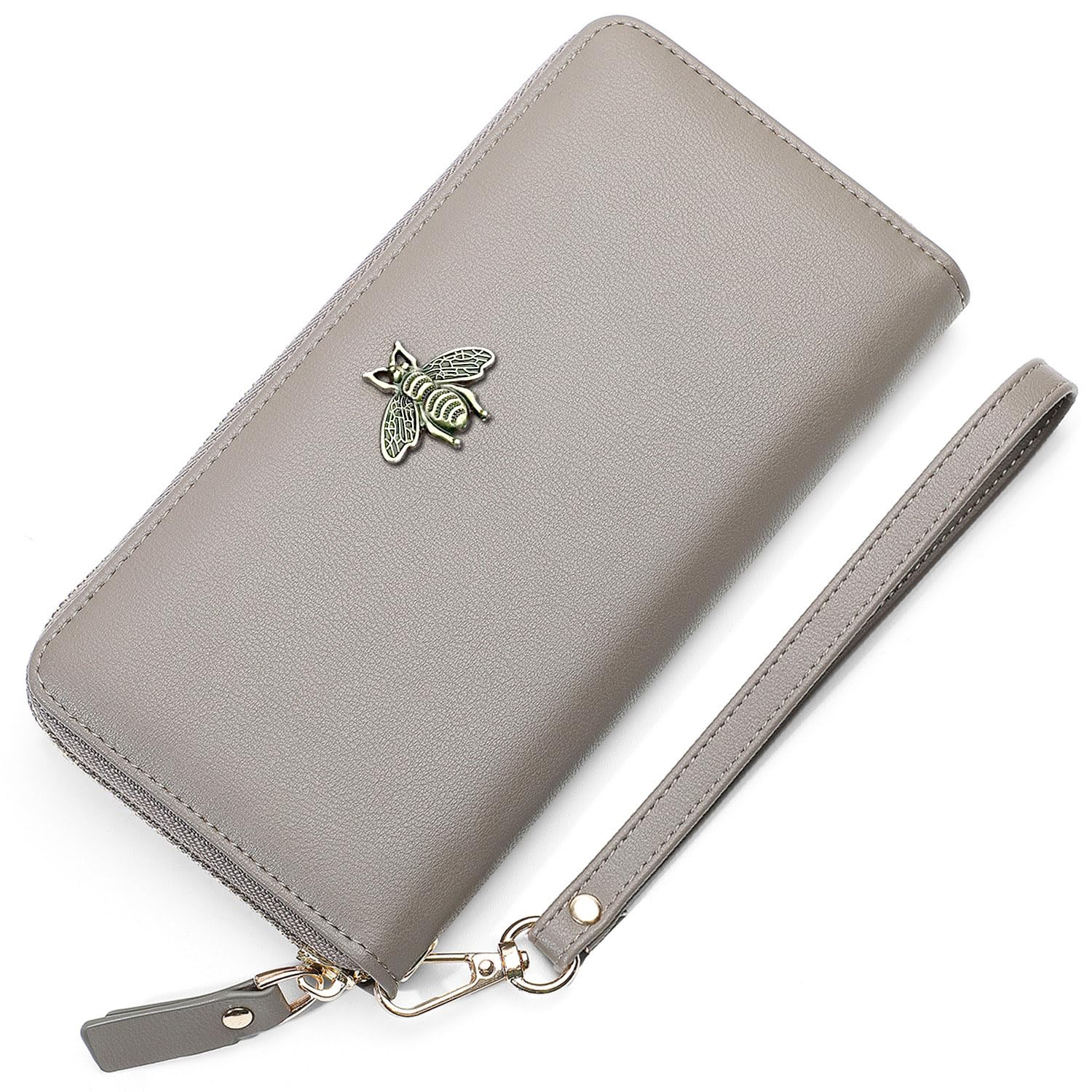 AnnabelZ Women Wallet RFID Blocking Ladies Clutch Purses Long Wristlet Wallets for Women