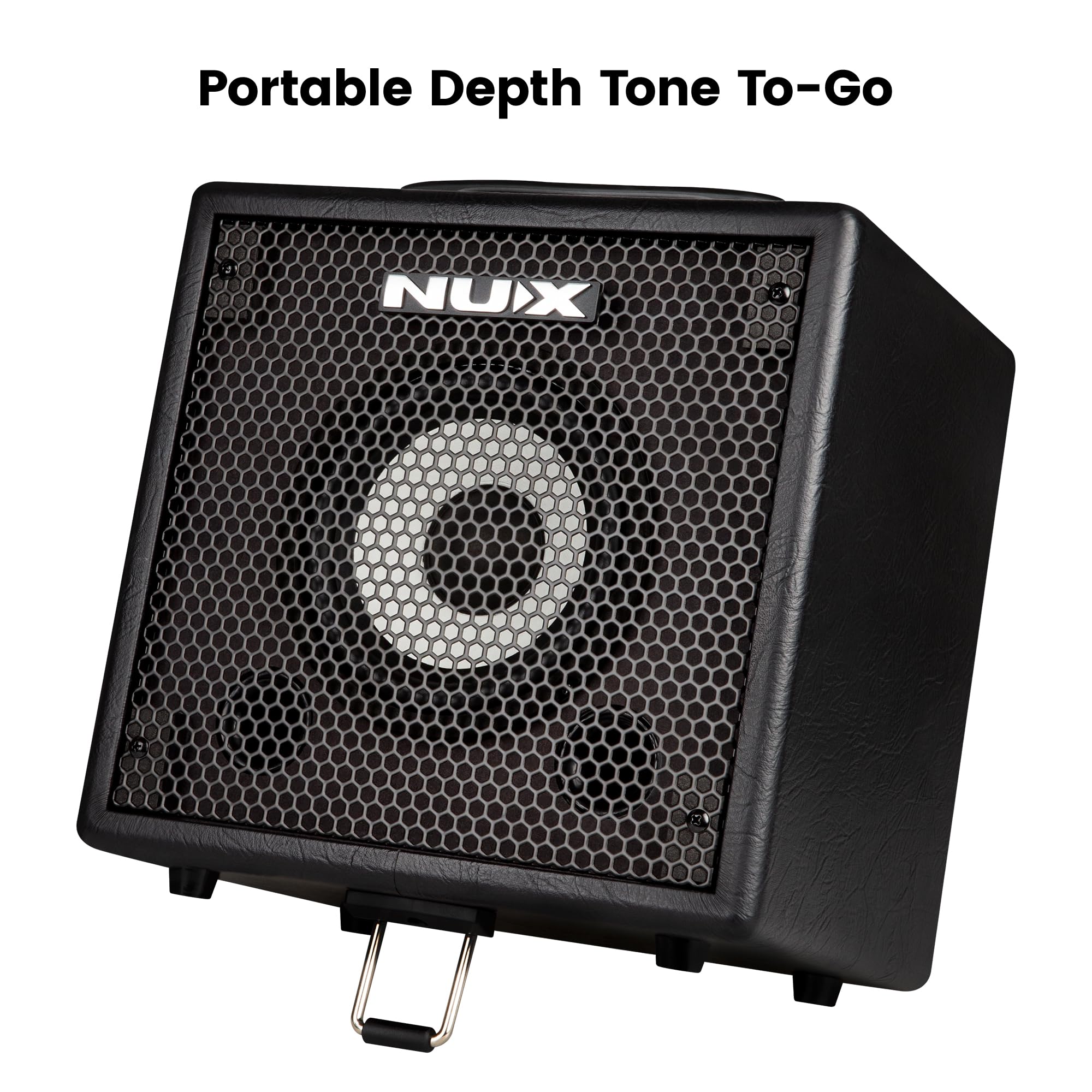 NUX Mighty Bass 50BT Digital Bass Verstärker, Bluetooth Audio Stream, 60s Phrase Loop, Gate, EFX, Amp Modell, IR, Modulation, Reverb, Portable Deep Tone to-Go, USB Audio Stream