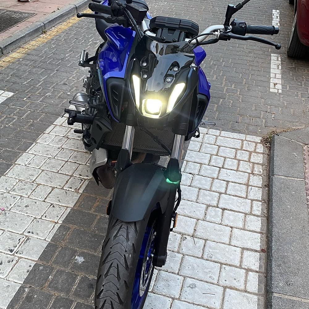 Deflectoren voorruit 2021 2022 Voor Yamaha Voor MT07 Motorfiets Voorruit Deflectors Wind Shield Screen Protector Onderdelen Voorruit Voor MT-07 Mt 07 Motorvoorruit (Color : 1 UK