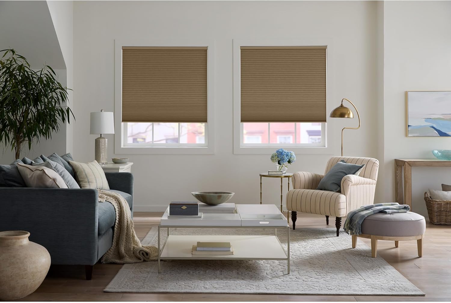LEVOLOR Room Darkening Cellular Shade, 3/4 inch Single Cell, Cordless, Custom Size (Russet, Custom)