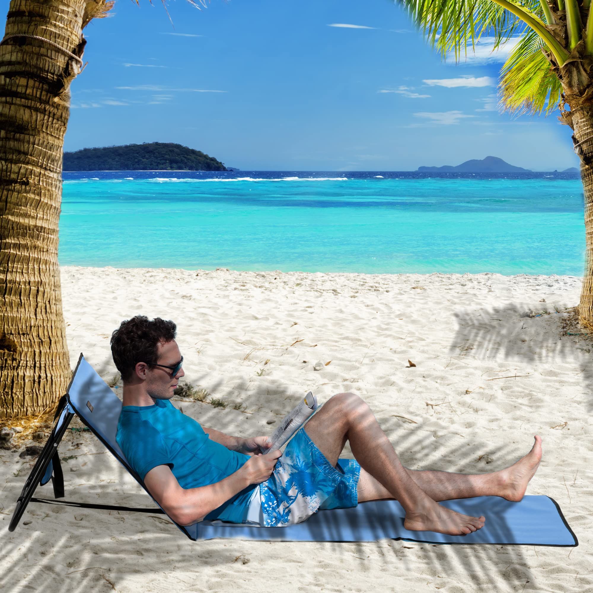 Mojawo TOP Tapis De Plage Chaise Longue De Plage Coussin De Dossier